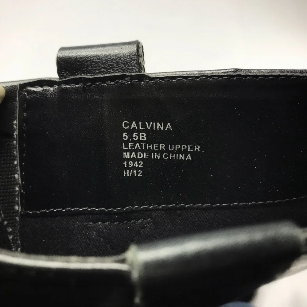 Lauren Ralph Lauren Calvina Tall Black Genuine Leather Boots Size 5.5 - Picture 10 of 10